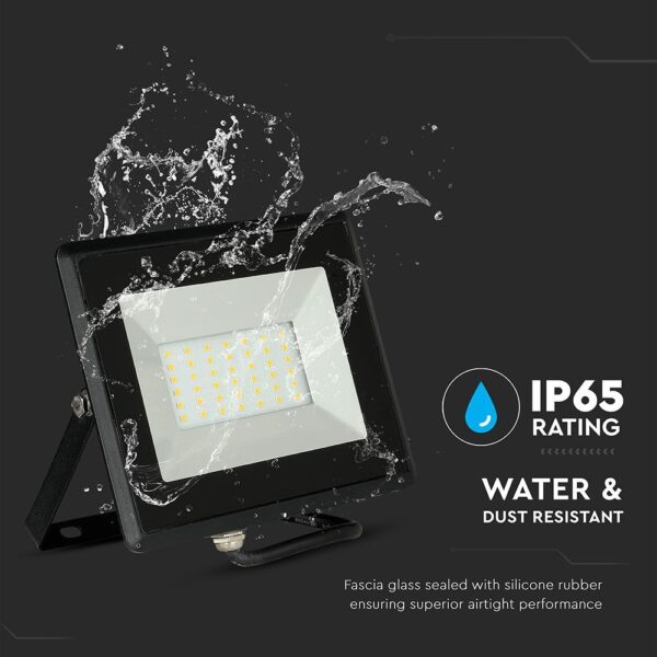 LED Προβολέας 50W Μαύρος V-TAC IP65 110° 4250lm Φυσικό Λευκό 4000K – 5959