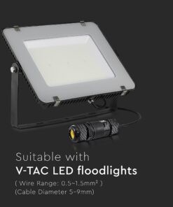 Αδιάβροχος σύνδεσμος προβολέων Μαύρο σώμα IP68 V-TAC – 5977