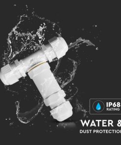 Αδιάβροχο IP68 κουτί διακλάδωσης λευκό τύπου Γ V-TAC – 5979