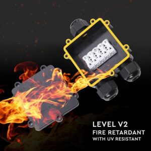 Κουτί Διακλάδωσης Για Διατομή Καλωδίων 8-12mm IP68 Μαύρου Χρώματος  V-TAC – 5980