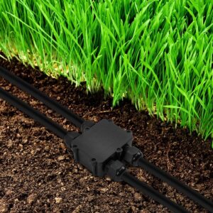 Αδιάβροχο IP68 κουτί διακλάδωσης 4Pin μαύρο 2 εξόδων & 2 εισόδων V-TAC – 5982