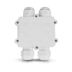 Αδιάβροχο IP68 κουτί διακλάδωσης 4Pin λευκό 2 εξόδων & 2 εισόδων V-TAC – 5983