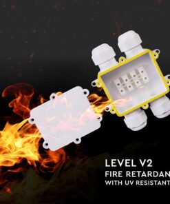 Αδιάβροχο IP68 κουτί διακλάδωσης 4Pin λευκό 2 εξόδων & 2 εισόδων V-TAC – 5983
