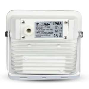 LED Προβολέας 20W Λευκός Ασύρματος Bluetooth V-TAC IP65 100° 1400lm RGB+3000K-6400K – 5984