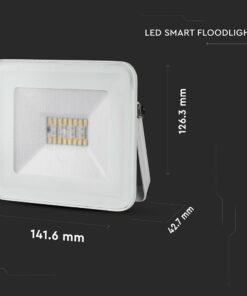 LED Προβολέας 20W Λευκός Ασύρματος Bluetooth V-TAC IP65 100° 1400lm RGB+3000K-6400K – 5984