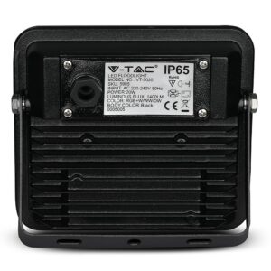 LED Προβολέας 20W Μαύρος Ασύρματος Bluetooth V-TAC IP65 100° 1400lm RGB+3000K-6400K – 5985