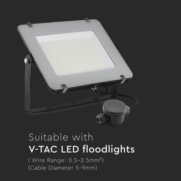 Αδιάβροχο IP66 κουτί διακλάδωσης 3 Pin μαύρο V-TAC – 5987