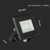 LED Προβολέας 10W Μαύρος V-TAC IP65 110° Πράσινο – 5988