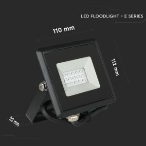 LED Προβολέας 10W Μαύρος V-TAC IP65 110° Πράσινο – 5988