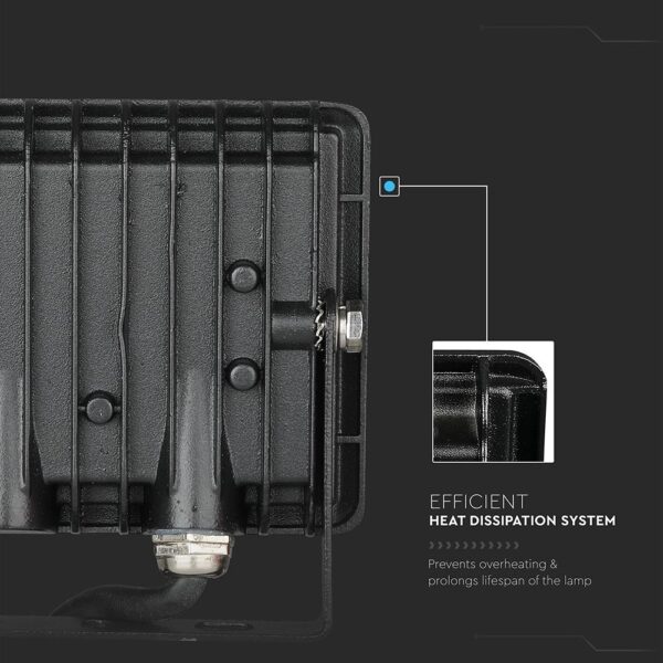 LED Προβολέας 10W Μαύρος V-TAC IP65 110° Πράσινο – 5988
