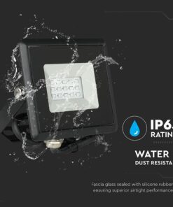LED Προβολέας 10W Μαύρος V-TAC IP65 110° Πράσινο – 5988