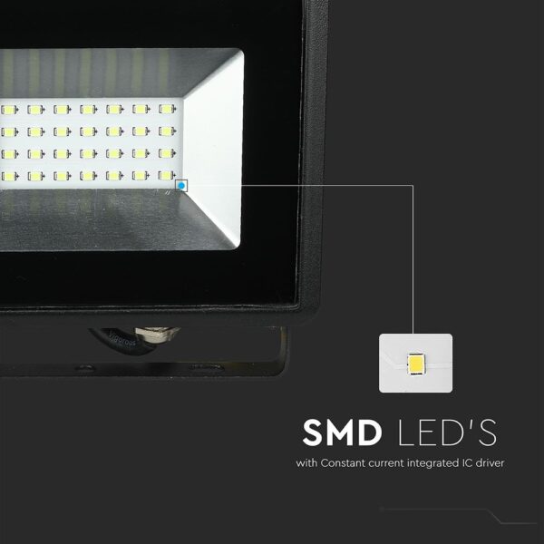LED Προβολέας 20W Μαύρος V-TAC IP65 110° Πράσινο – 5991