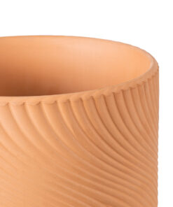 GloboStar® Artificial Garden ASTYPALAIA 20451 Πήλινο Κεραμικό Κασπώ Γλάστρα – Flower Pot Κεραμιδί Φ18cm x Υ16cm