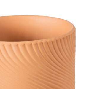 GloboStar® Artificial Garden ASTYPALAIA 20451 Πήλινο Κεραμικό Κασπώ Γλάστρα – Flower Pot Κεραμιδί Φ18cm x Υ16cm