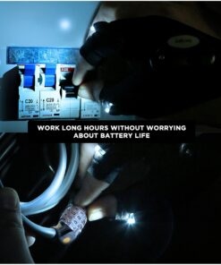 GloboStar® 79068 Γάντι Φακός με Φωτισμό LED για Δεξί Χέρι 2W με Μπαταρία CR2016 Ψυχρό Λευκό 6000K