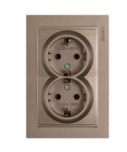 ΠΡΙΖΑ ΣΟΥΚΟ ΔΙΠΛΗ ΧΩΝΕΥΤΗ 16A LIGHT FUME EUROLAMP – 152-10536