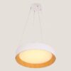 ΦΩΤΙΣΤΙΚΟ ΚΡΕΜΑΣΤΟ ΣΤΡΟΓΓΥΛΟ LED 30W 3000Κ ΛΕΥΚΟ/ΞΥΛΟ ΔΡΥΣ EUROLAMP 144-17022