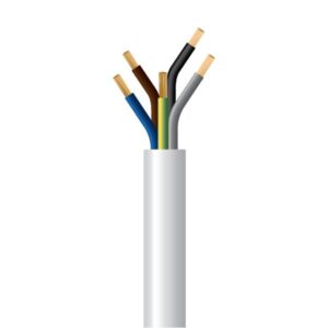 ΚΑΛΩΔΙΟ ΕΥΚΑΜΠΤΟ H05VV-F 5Χ6mm² ΛΕΥΚΟ (100m/roll) EUROLAMP – 150-13125