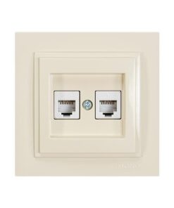 ΠΡΙΖΑ ΤΗΛΕΦΩΝΟΥ ΔΙΠΛΗ RJ 11 ΜΠΕΖ EUROLAMP – 152-10239