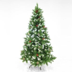 ΔΕΝΤΡΟ ΕΛΑΤΟ ΧΙΟΝΙΣΜΕΝΟ ΜΕ BERRY, 210cm EUROLAMP – 600-30172