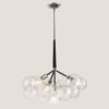 ΦΩΤΙΣΤΙΚΟ ΚΡΕΜΑΣΤΟ 4xE27  ΜΑΥΡΟ EUROLAMP 144-20010