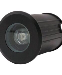 ΦΩΤΙΣΤΙΚΟ ΔΑΠΕΔΟΥ ΕΞΩΤΕΡΙΚΟ LED 3W IP65 85-265V Φ62mm ΜΑΥΡΟ PRO EUROLAMP – 145-52550