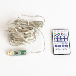 ΣΕΙΡΑ, 100 SMART MINI LED, USB, ΔΙΑΧΕΙΡΙΣΗ ΠΡΟΓΡΑΜΜΑΤΟΣ ΜΕ ΕΦΑΡΜΟΓΗ, ΜΕ ΤΗΛΕΧΕΙΡΙΣΤΗΡΙΟ, ΔΙΑΦΑΝΟ ΚΑΛΩΔΙΟ ΠΛΑΚΕ, RGB LED, ΑΝΑ 10cm, ΠΡΟΕΚΤΑΣΗ ΠΑΡΟΧΗΣ 2m, IP20 EUROLAMP – 600-01320