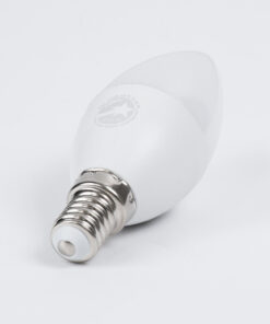 GloboStar® 60000 Λάμπα LED E14 C37 Κεράκι 4W 400lm 260° AC 220-240V IP20 Φ3.7 x Υ10cm Ψυχρό Λευκό 6000K – 3 Years Warranty