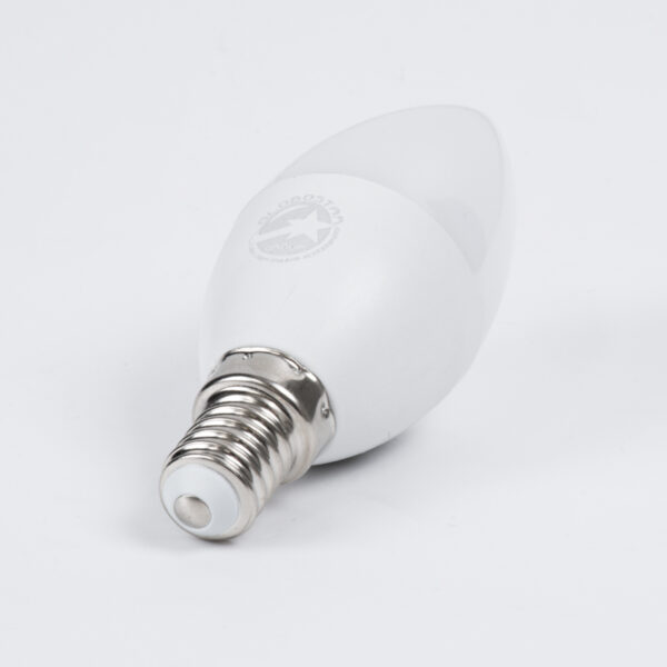 GloboStar® 60001 Λάμπα LED E14 C37 Κεράκι 4W 388lm 260° AC 220-240V IP20 Φ3.7 x Υ10cm Φυσικό Λευκό 4500K – 3 Years Warranty