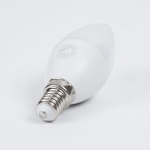 GloboStar® 60002 Λάμπα LED E14 C37 Κεράκι 4W 376lm 260° AC 220-240V IP20 Φ3.7 x Υ10cm Θερμό Λευκό 2700K – 3 Years Warranty