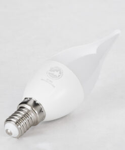 GloboStar® 60008 Λάμπα LED E14 C37T Κεράκι 6W 564lm 260° AC 220-240V IP20 Φ3.7 x Υ12.5cm Θερμό Λευκό 2700K – 3 Years Warranty