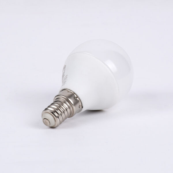 GloboStar® 60015 Λάμπα LED E14 G45 Γλομπάκι 6W 600lm 260° AC 220-240V IP20 Φ4.5 x Υ7.8cm Ψυχρό Λευκό 6000K – 3 Years Warranty