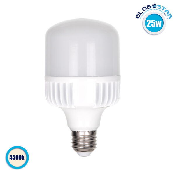 GloboStar® 60061 Λάμπα High Bay E27 LED 25W 2373lm 260° AC 230V Αδιάβροχη IP44 Φυσικό Λευκό 4500K