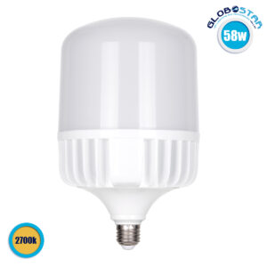 GloboStar® 60068 Λάμπα High Bay E27 LED 58W 5619lm 260° AC 230V Αδιάβροχη IP44 Θερμό Λευκό 2700K