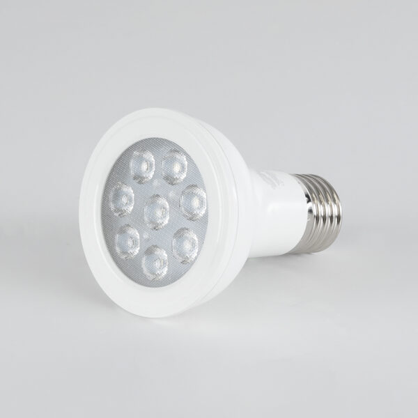 GloboStar® 60081 Λάμπα LED E27 PAR20 8W 800lm 90° AC 220-240V IP20 Φ6.5 x Υ8.5cm Ψυχρό Λευκό 6000K – 3 Χρόνια Εγγύηση