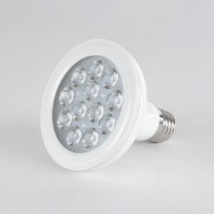 GloboStar® 60090 Λάμπα LED E27 PAR30 Σποτ 12W 1200lm 36° AC 220-240V IP20 Φ9.5 x Υ9.5cm Ψυχρό Λευκό 6000K Dimmable – 3 Χρόνια Εγγύηση