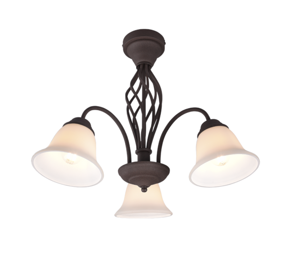 Φωτιστικό Οροφής Trio Lighting 3xE14   Σκουριά Μεταλλικό    - 601000324