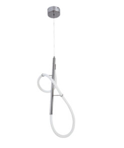 InLight Κρεμαστό φωτιστικό από χρώμιο μέταλλο και σωλήνα σιλικόνης (6015-CH)