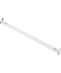 GloboStar® TUBATO 60151 Μεταλλικό Σκαφάκι για 2 x Λάμπες 60CM T8 G13 LED AC 220-240V IP20 Μ60 x Π7.2 x Υ4cm – 5 Χρόνια Εγγύηση