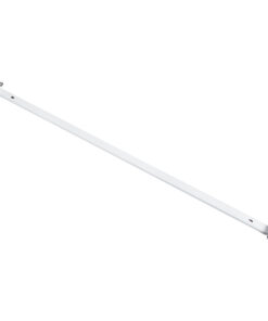 GloboStar® TUBATO 60153 Μεταλλικό Σκαφάκι για 2 x Λάμπες 120CM T8 G13 LED AC 220-240V IP20 Μ120 x Π7.2 x Υ4cm – 5 Χρόνια Εγγύηση