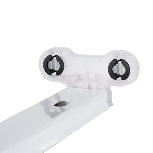 GloboStar® TUBATO 60153 Μεταλλικό Σκαφάκι για 2 x Λάμπες 120CM T8 G13 LED AC 220-240V IP20 Μ120 x Π7.2 x Υ4cm – 5 Χρόνια Εγγύηση