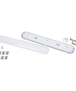 GloboStar® 60170 LED Γραμμικό Βιομηχανικό Φωτιστικό Tri-Proof 60cm 24W 2785lm 120° AC 220-240V Αδιάβροχο IP65 Μ60 x Π10.5 x Υ8cm Ψυχρό Λευκό 6000K – 3 Χρόνια Εγγύηση