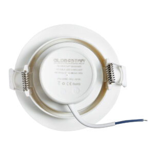 GloboStar® DE VALERA 60182 Χωνευτό LED Κινούμενο Spot Downlight 5W 500lm 60° AC 220-240V IP44 Φ9cm x Υ4cm – Στρόγγυλο – Λευκό – Ψυχρό Λευκό 6000K – Bridgelux Chip – TÜV Certified Driver – 5 Χρόνια Εγγύηση