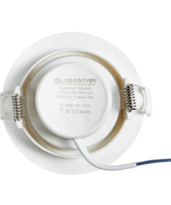 GloboStar® DE VALERA 60183 Χωνευτό LED Κινούμενο Spot Downlight 5W 485lm 60° AC 220-240V IP44 Φ9cm x Υ4cm – Στρόγγυλο – Λευκό – Φυσικό Λευκό 4500K – Bridgelux Chip – TÜV Certified Driver – 5 Χρόνια Εγγύηση