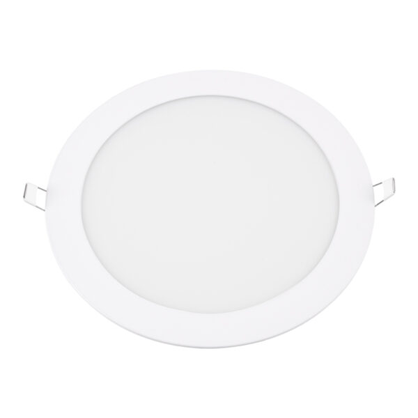 GloboStar® 60189 Χωνευτό LED Panel Φ22cm 20W 2120lm 120° AC 220-240V IP20 Φ22.2 x Υ1.9cm Φυσικό Λευκό 4500K – 3 Years Warranty