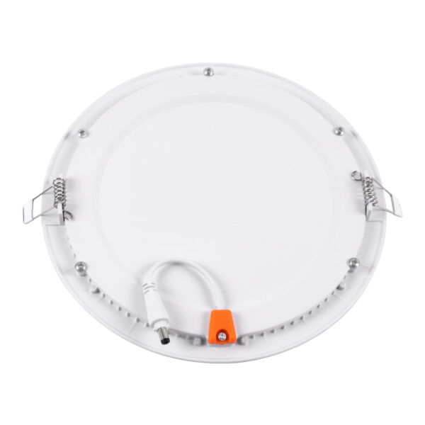 GloboStar® 60189 Χωνευτό LED Panel Φ22cm 20W 2120lm 120° AC 220-240V IP20 Φ22.2 x Υ1.9cm Φυσικό Λευκό 4500K – 3 Years Warranty