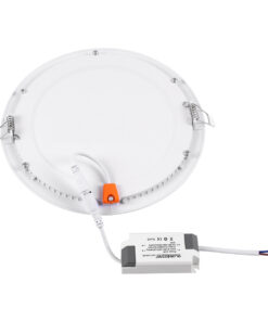 GloboStar® 60189 Χωνευτό LED Panel Φ22cm 20W 2120lm 120° AC 220-240V IP20 Φ22.2 x Υ1.9cm Φυσικό Λευκό 4500K – 3 Years Warranty