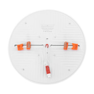 GloboStar® 60192 Χωνευτό LED Panel FrameLess Φ22cm 33W 3492lm 180° AC 220-240V IP20 με Σύστημα Ρυθμιζόμενης Τρύπας Κοπής από 3.5εκ έως 20.5εκ – Φ22.2 x Υ2cm Φυσικό Λευκό 4500K – 3 Years Warranty