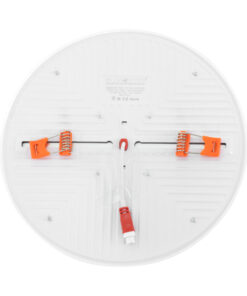 GloboStar® 60193 Χωνευτό LED Panel FrameLess Φ22cm 33W 3393lm 180° AC 220-240V IP20 με Σύστημα Ρυθμιζόμενης Τρύπας Κοπής από 3.5εκ έως 20.5εκ – Φ22.2 x Υ2cm Θερμό Λευκό 2700K – 3 Years Warranty