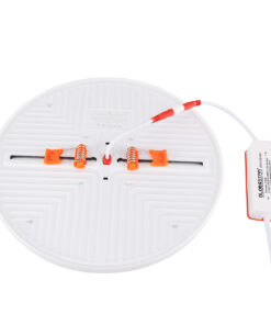 GloboStar® 60193 Χωνευτό LED Panel FrameLess Φ22cm 33W 3393lm 180° AC 220-240V IP20 με Σύστημα Ρυθμιζόμενης Τρύπας Κοπής από 3.5εκ έως 20.5εκ – Φ22.2 x Υ2cm Θερμό Λευκό 2700K – 3 Years Warranty